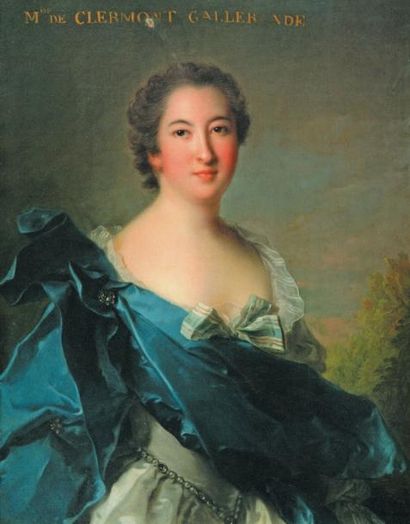 NATTIER Jean Marc (Attribué à) (1685 -1766) Le portrait de la marquise de Clermont...