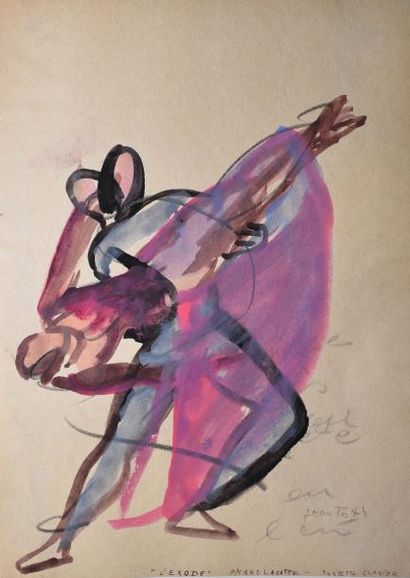 TOTH Jean, 1899 -1972 Danseurs classiques - Flamenco - Etc... Douze aquarelles gouachées...