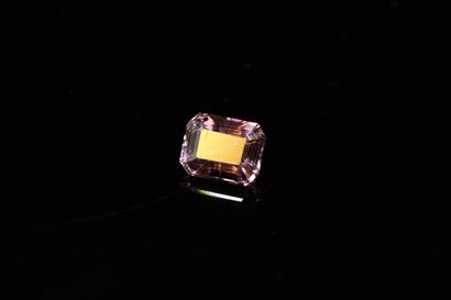 null Pink rectangular tourmaline with cut sides. 

Probably unheated, probably Tanzania....
