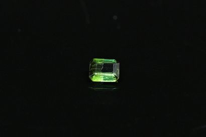 null Tourmaline with cut sides on paper. 

Weight : 1.83 ct.