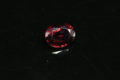 null Oval red spine on paper. 

Beautiful clarity. 

Weight : 1.12 ct.