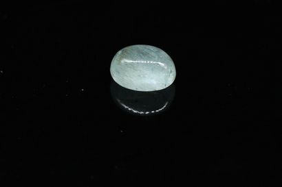 null Aquamarine cabochon on paper. 

Weight: 5.52 cts. 



Size: 11.5mm x 9mm