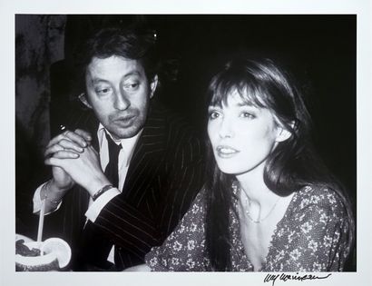 null Serge Gainsbourg et Jane Birkin

tirage sur papier argentique,signé a l'encre...