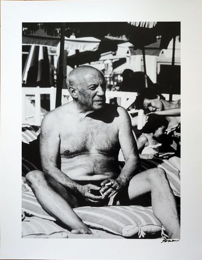 null Pablo Picasso Cannes 

tirage sur papier Baryta, signé a l'encre noire sous...