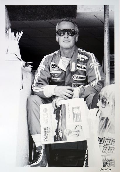 null Paul Newman 24H du Mans 1979 

tirage sur papier argentique, signé et numéroté...