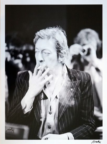 null Serge Gainsbourg Le Palace 1979

tirage sur papier argentique, signé a l'encre...