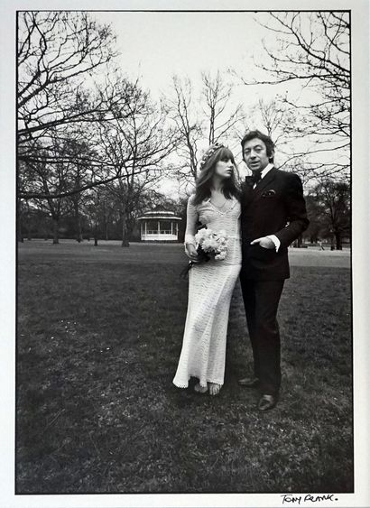 null Serge Gainsbourg et Jane Birkin Chelsea 1970

tirage sur papier argentique,...