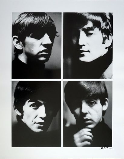 null The Beatles Liverpool 1962 

tirage sur papier Baryta , signé a l'encre noire...