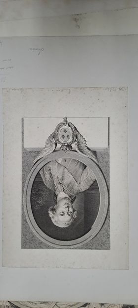 null PORTRAITS
Réunion de portraits 17e ou 18e par ou d'après B.Audran (F. De Salignac...