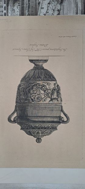 null Giovanni Battista PIRANESI (1720-1778)
Views: set of 10 small plates, arches,...