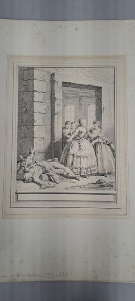 null Jean-Baptiste OUDRY (1686-1785) d'après 
Illustrations pour les Fables de La...