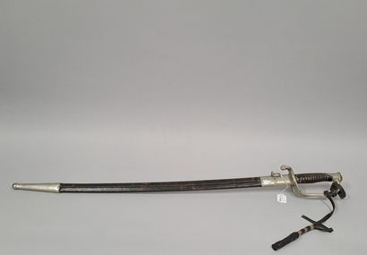 null Officer's saber 1845.
Silver plated fittings. Nickel plated blade.