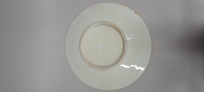 null CHINE, Canton - Vers 1900
Paire de plats en porcelaine décorée en émaux polychromes...