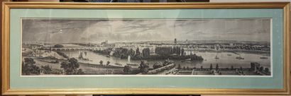 null Two "panorama" engravings of Loire cities: Orleans and Tours.

16.50 x 86 cm...