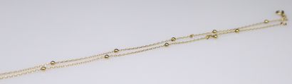 null Scrap chain in 18k (750) yellow gold.
Weight. : 2g