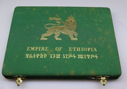 null Ethiopie. Hailé Sélassié (1916-1974). 

Coffret de 4 pièces en or: 200$, 50$,...