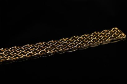 null Articulated bracelet in yellow gold 18k (750).
Wrist size : approx. 19 cm -...