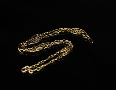 null Necklace in yellow gold 18k (750) with filigree mesh.
Necklace size : 51.5 cm...