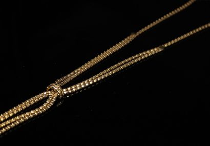 null AC Negligent necklace in 18k (750) yellow gold with round mesh.
Carries a symbol...