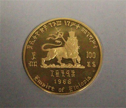 null Ethiopia. Haile Selassie (1916-1974). 

Coin of 100 dollars. Commemorative of...