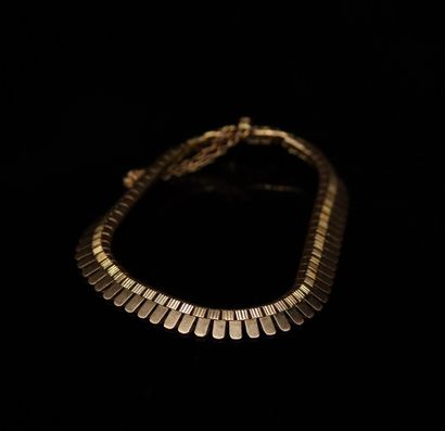 null AC Bracelet in 18k (750) yellow gold with flat mesh.
Diameter : approx. 6.5...