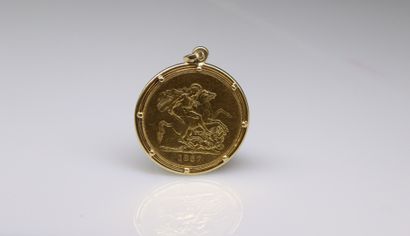 Sovereign in gold Victoria Jubilee (1887,...