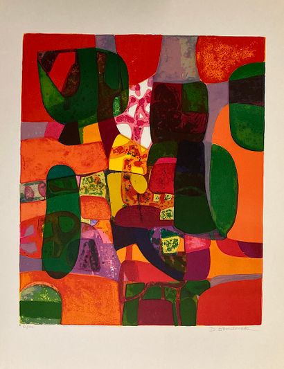 null BOURDOUXHE 
Original lithograph signed, numbered on 100 ex, 
size 76 x 56 c...