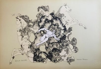 null MOREAU Didier 
Lithograph signed in lower right corner and justified Artist's...