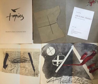 null TAPIES Antoni 
Exhibition catalog Zurich gallery BEYELER 1975 contains two lithographs...
