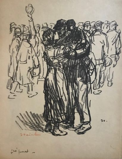 null STEINLEN Théophile 
Lithograph signed in the lower left corner in red pencil...