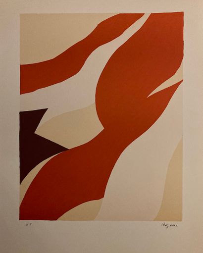 BAZAINE Jean 
Lithograph 1975, signed, justified...