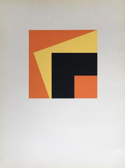 null MODERN SCHOOL 
Kinetic composition, unsigned and unnumbered serigraph. 
38 x...