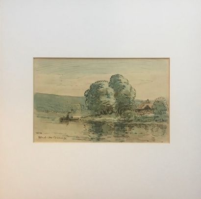 null DEBRAUX René Charles Louis 
Aquarelle et gouache sur papier signée en bas à...