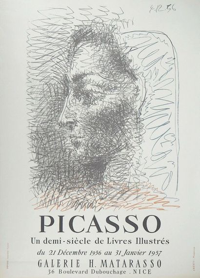 null PICASSO Pablo 
Poster made in 1957 for the exhibition Picasso Galerie Matarasso...