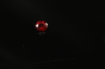 null Oval spessartite garnet on paper. 
Weight : 2.78 cts. 

Dimensions : 8.5mm x...
