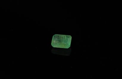null Emerald cut on paper. 
Probably Zambia. 

Weight : 2.52 cts.