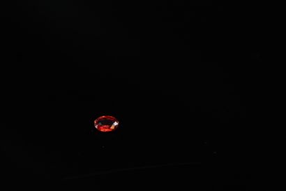 null Orange red sapphire on paper.

Weight : 0.47 ct.