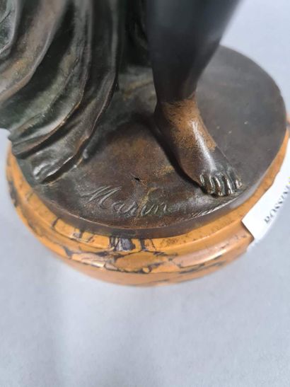 null MARIN Joseph Charles, 1759-1834,
Bacchante,
bronze with a dark brown patina...