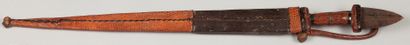 null Lot de deux armes (sabre et épée) 
Touareg du Niger.
lame de fer et fourreau...