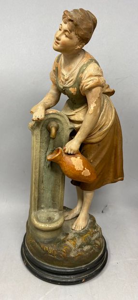 null THE GULUCHE
Peasant and peasant woman
two terracottas 
accidents and restoration...
