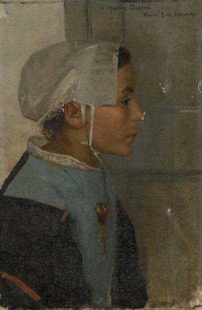 null BUNNY Rupert, 1864-1947
Portrait de Marie Destais, Le Pouldu, vers 1900
huile...