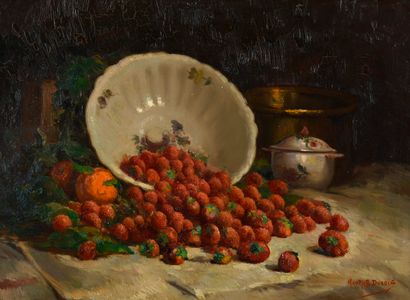 null DUBOIS Maurice, 1869-1944
Gourmet's delight
oil on canvas (traces of craquelure...