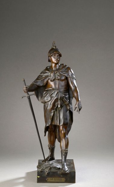 PICAULT Émile Louis, 1833-1915
Le devoir
bronze...