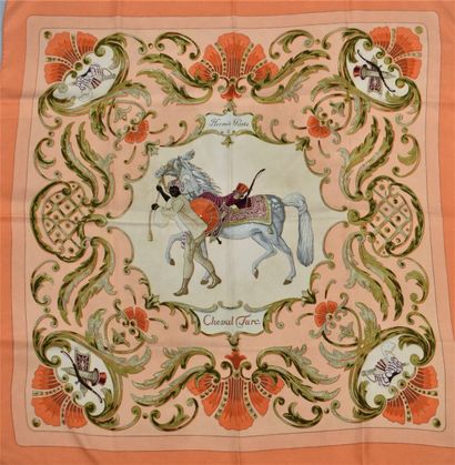 null HERMES PARIS 

Silk square "Turkish Horse", by Christiane Vauzelle, first edition...