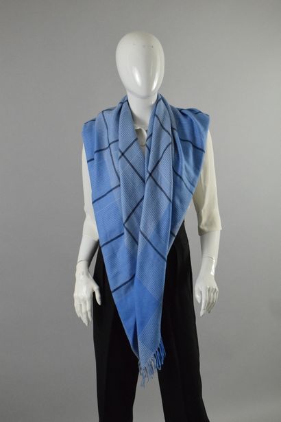 null ERIC BOMPARD

Large square fringed shawl with soft blue and black checks. 
Very...