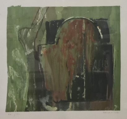 BELLAMINE Fouad (born in 1950)
Untitled green...