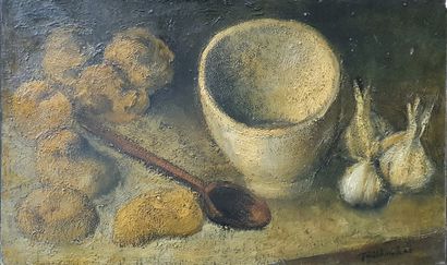 null TAILHARDAT Vincent (born in 1970)
still life with potatoes
Oil on canvas signed...