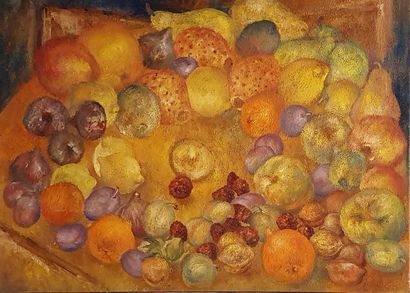 null TAILHARDAT Vincent (born in 1970)
palette of fruits
Oil on canvas signed in...