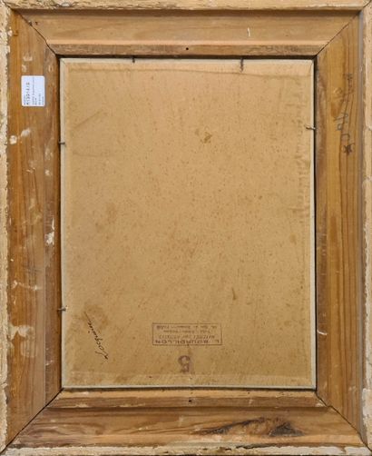 null CHAPON Auguste-Louis (XIX-XX) 
Locquirec, 1937
huile sur carton, signé et daté...