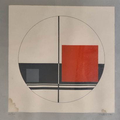 null GORIN Jean Albert (1899-1981)
Untitled, 1969
Serigraph in colors, n° 27/300,...